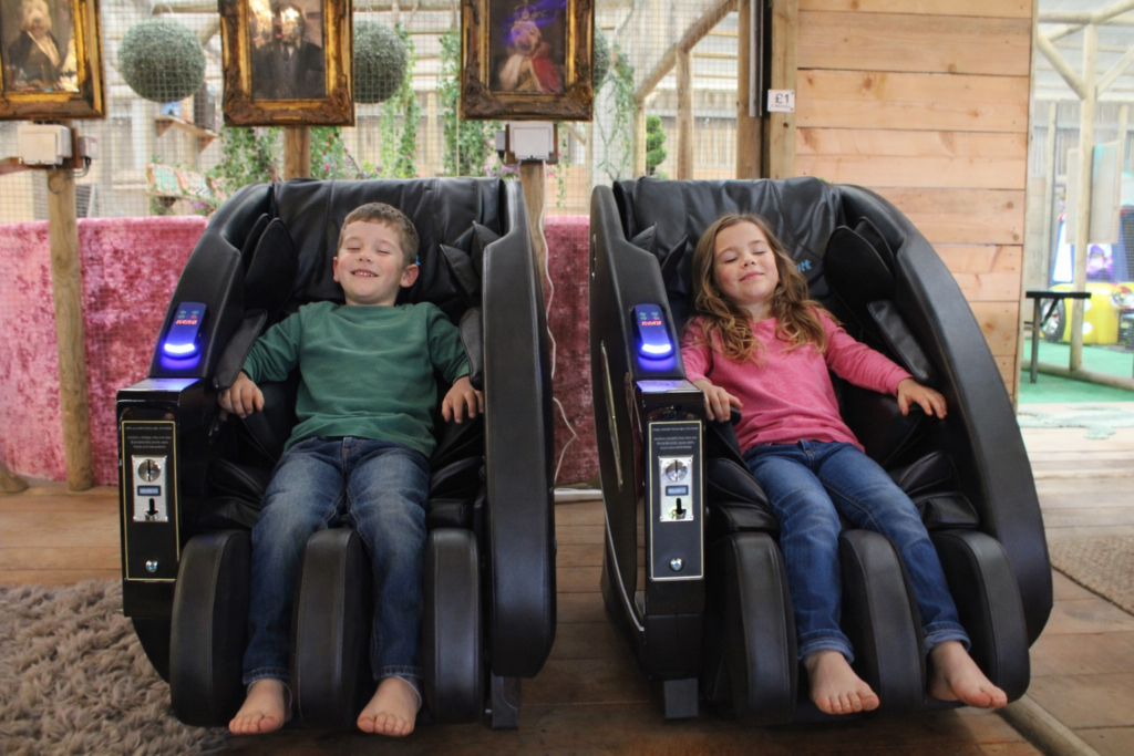 massage chairs at skybears holidays, perfect for children