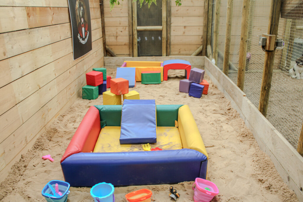 sand pit at skybears holidays
