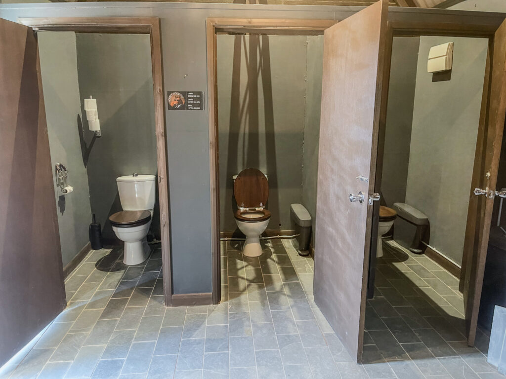 shared bathroom block for holiday park